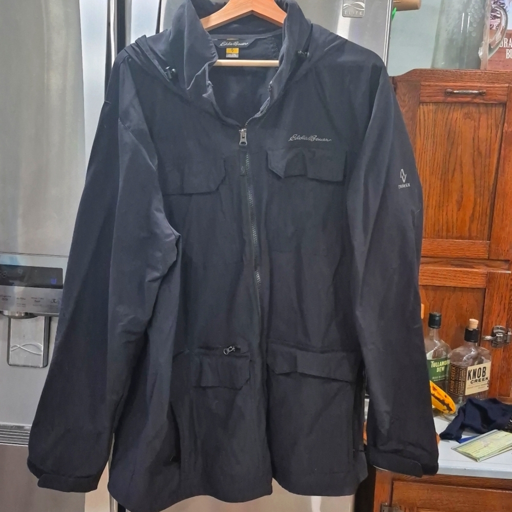 Eddie Bauer-Travex.  nylon shell, Black mens 2X